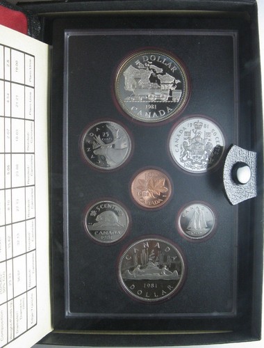 1981 canada silver proof set - canada,