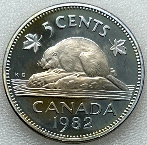 Proof nickel 1982 - nickel, canada