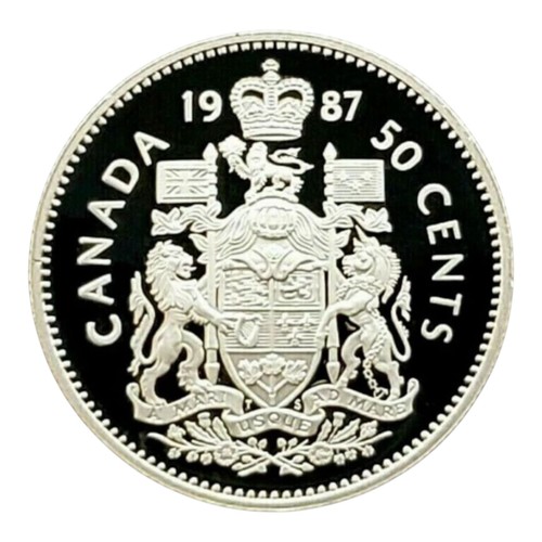 Canada 1987 proof - fifty, cent