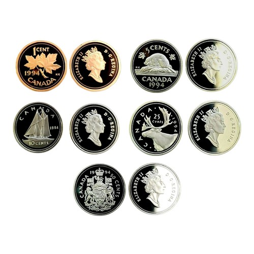 Canada 1994 proof set five - canada,