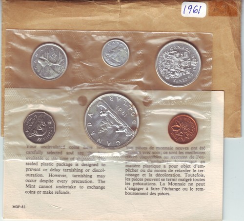 Canada proof like set - canada, 1961