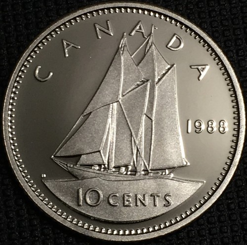 Proof dime 1988 canada - proof,