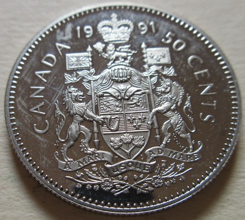 1991 canada proof half dollar - proof,