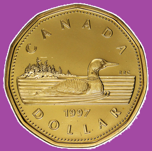 1997 canada one dollar - dollar, proof