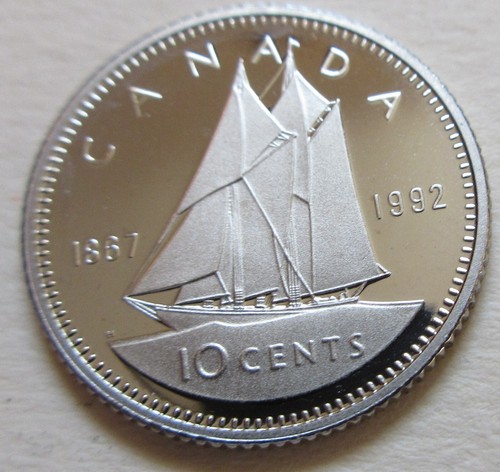 1992 canada proof ten cents - 1992,