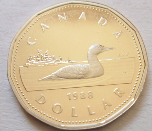 1988 canada one dollar proof - one,