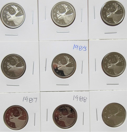 Set canada proof quarters - set, of