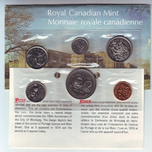 Canada proof like set 1974 - like,
