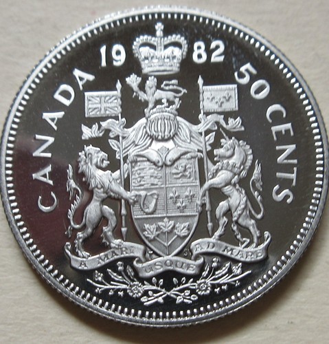 1982 canada proof - half, dollar