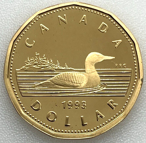 Proof loonie 1993 canada - proof,