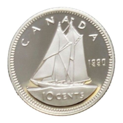 Canada 1990 proof ten - ten, cent