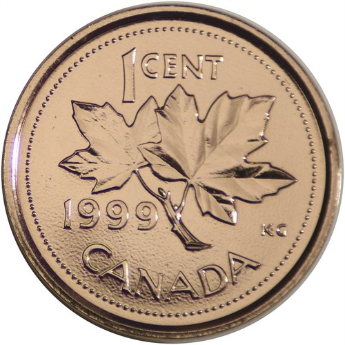 1999 canada one cent proof - canada,